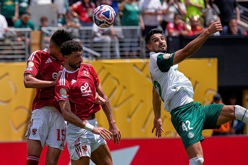 FIFA Club World Cup 2025 group A Soccer match Palmeiras vs Al Ahly: Wessam Abou Ali