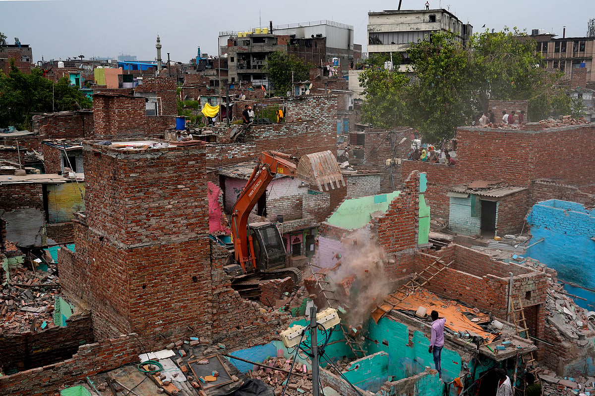 Slum Demolition at Ashok Vihar, New Delhi - SURESH K PANDEY