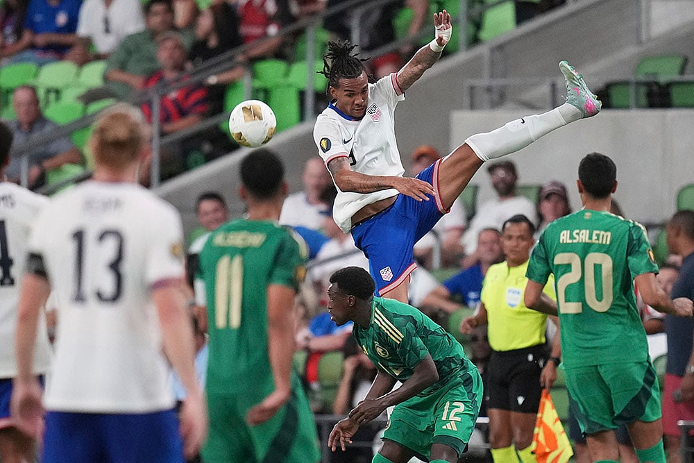 Concacaf Gold Cup 2025 group D match Saudi Arabia vs USA: Damion Downs