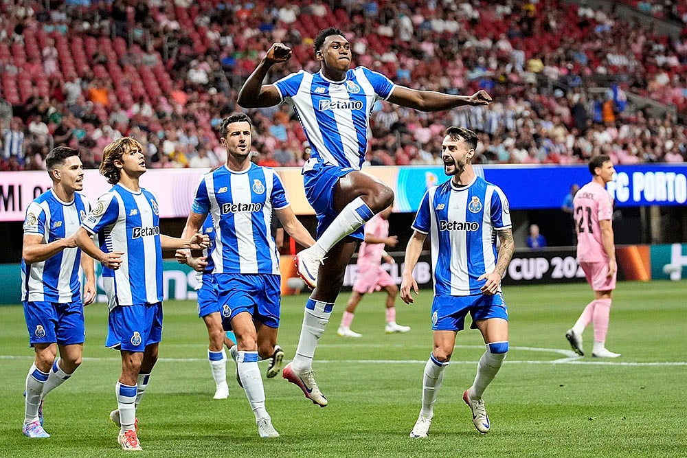 FIFA Club World Cup 2025 group A Soccer match Inter Miami vs Porto: Samu Aghehowa