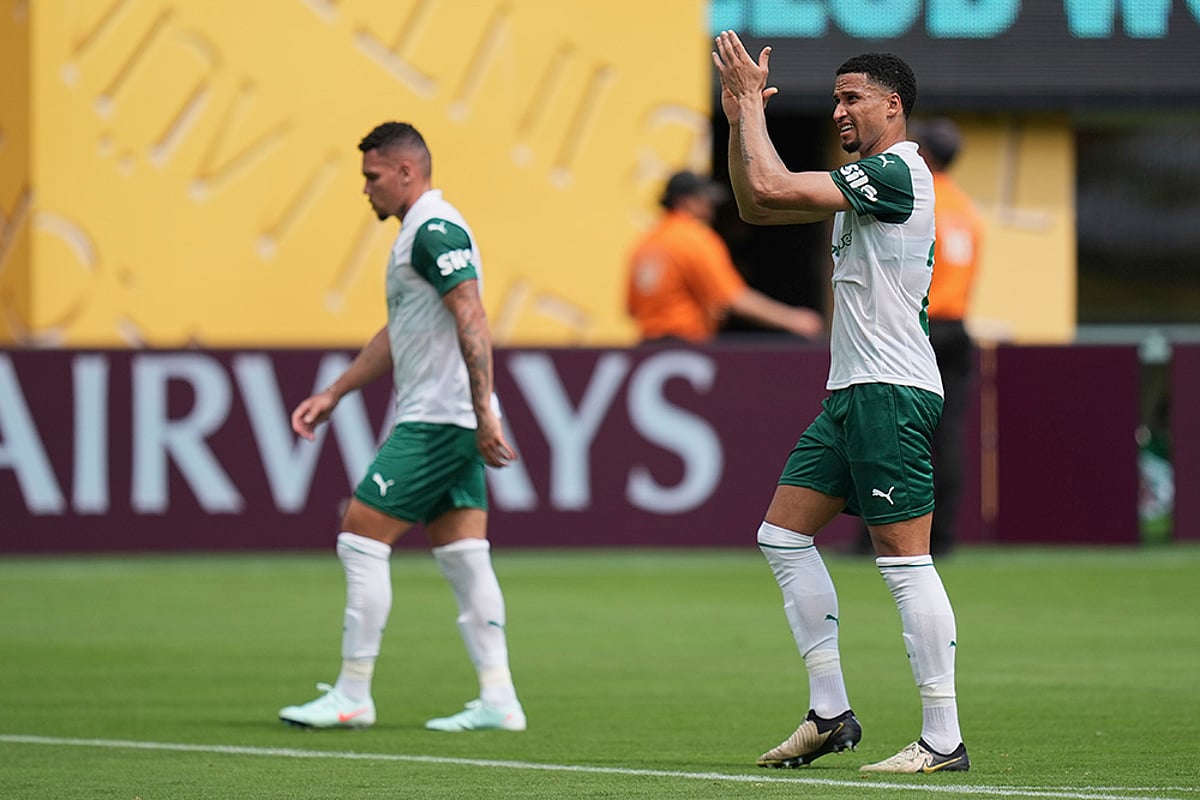 FIFA Club World Cup 2025 group A Soccer match Palmeiras vs Al Ahly: Marcos Rocha