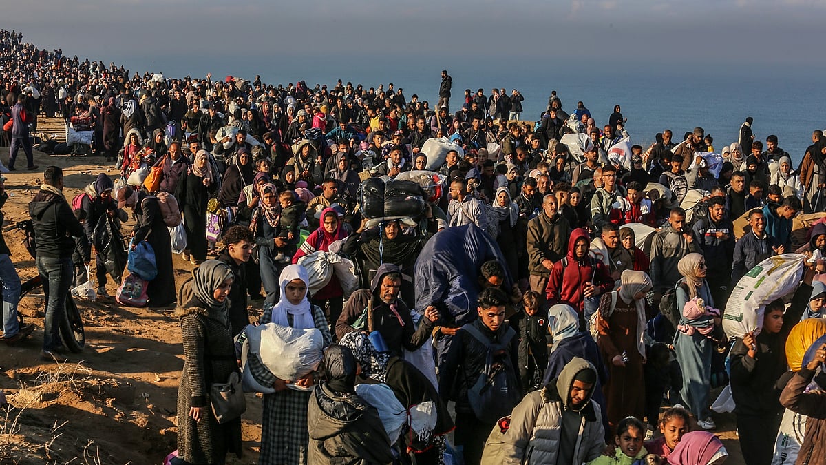 | ShutterStock | : Representative image: Displaced Palestinians return to their homes in Gaza City