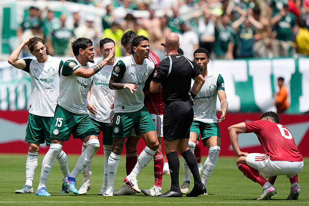 FIFA Club World Cup 2025 group A Soccer match Palmeiras vs Al Ahly: referee Anthony Taylor