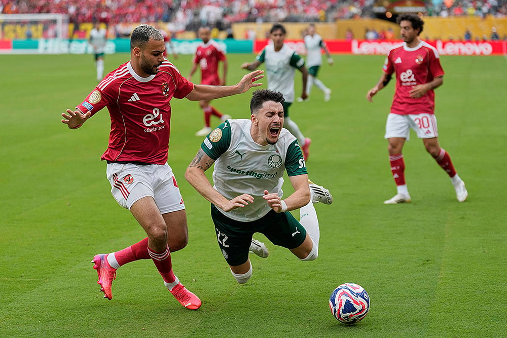 FIFA Club World Cup 2025 group A Soccer match Palmeiras vs Al Ahly: Ahmed Ramadan
