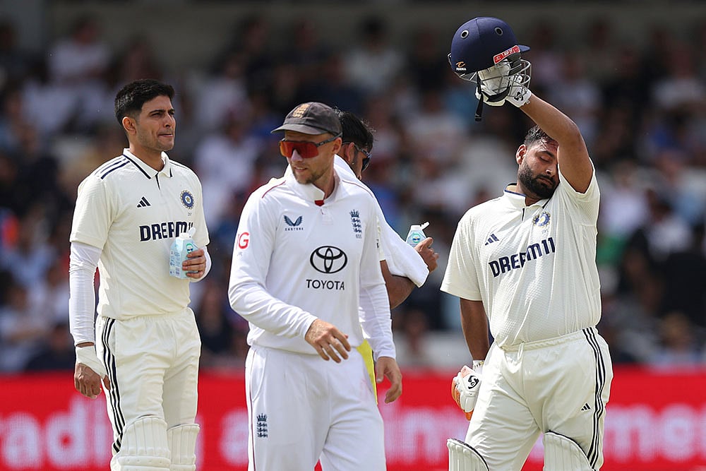 India vs England 1st Test day 2 - Indias captain Shubman Gill and Rishabh Pant