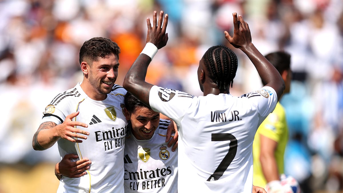 Real Madrid beat Pachuca 3-1 at the Club World Cup. - null