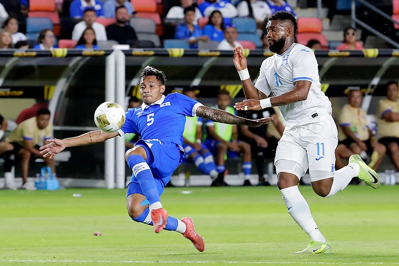 Concacaf Gold Cup 2025 group B match Honduras vs El Salvador at Texas_Diego Flores