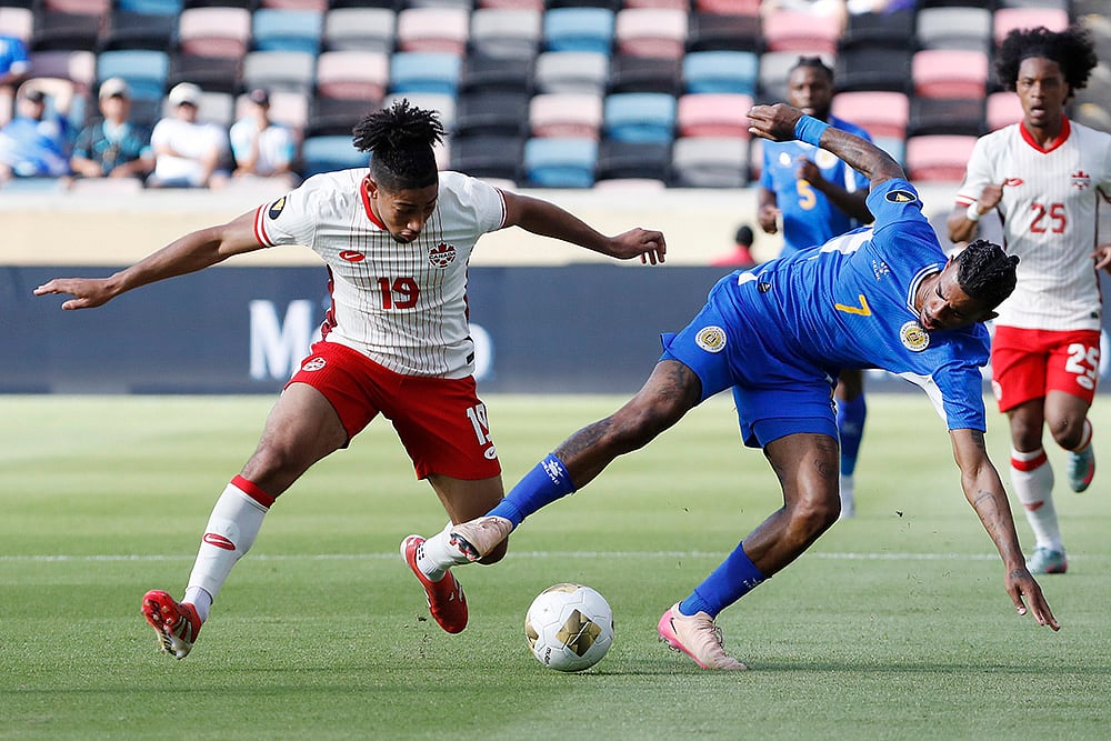 Concacaf Gold Cup 2025 group B match Canada vs Curacao in Texas_Nathan Saliba