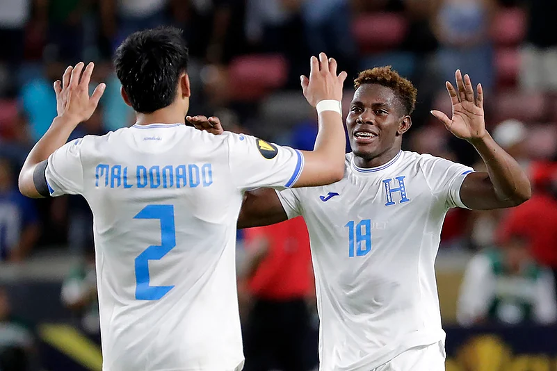 Concacaf Gold Cup 2025 group B match Honduras vs El Salvador at Texas_Denil Maldonado