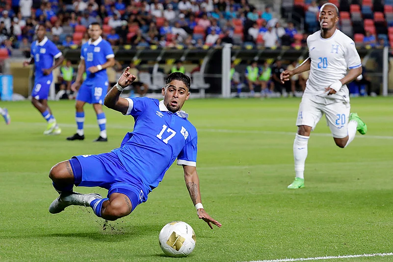 Concacaf Gold Cup 2025 group B match Honduras vs El Salvador at Texas_Jairo Henriguez
