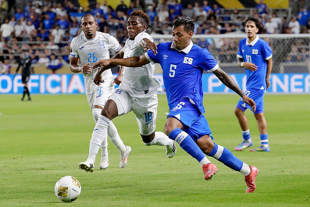 Concacaf Gold Cup 2025 group B match Honduras vs El Salvador at Texas_Dixon Ramirez