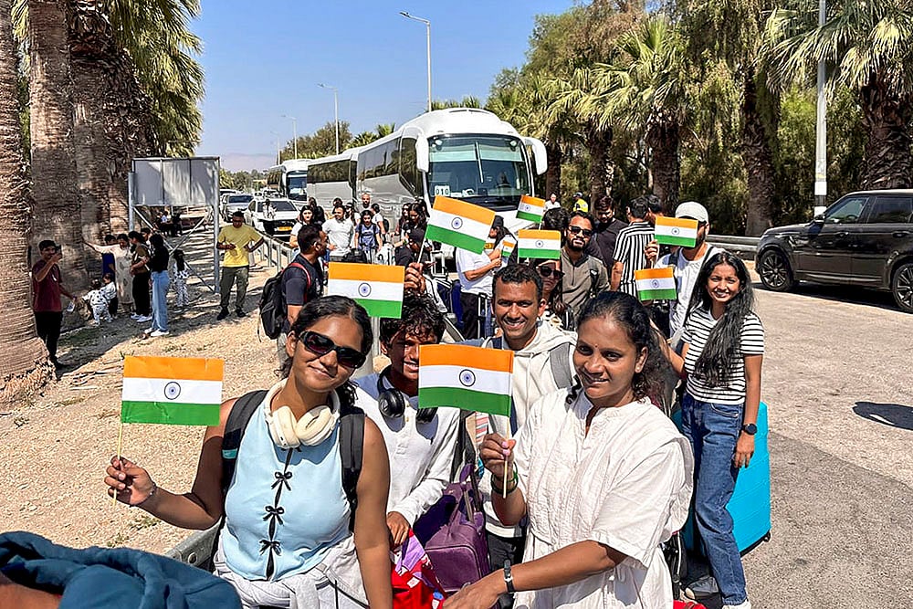 Indians evacuated from Israel