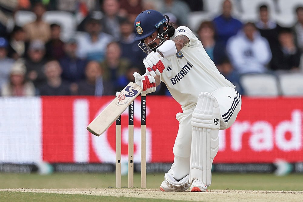 India vs England cricket Test series 1st Test day 4 at Headingley, Leeds: KL Rahul 