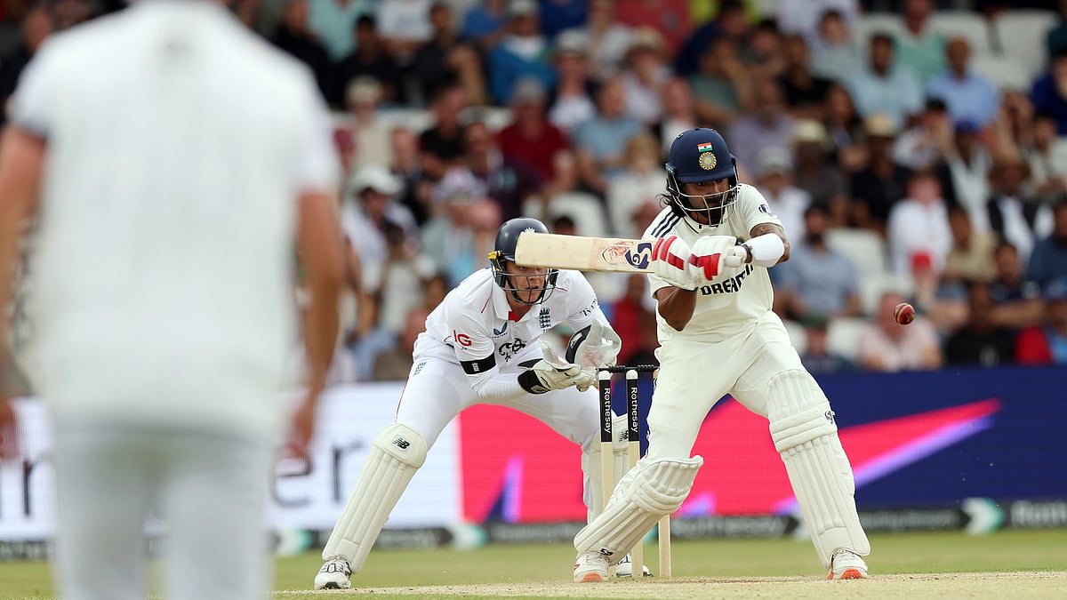 (AP Photo/Scott Heppell)
 : IND vs END Live cricket Score, 1st Test Day 4 at Headingley, Leeds - India tour of England: India's KL Rahul plays a shot during day three of the first cricket test match between England and India at Headingley in Leeds, England, Sunday, June 22, 2025. 

