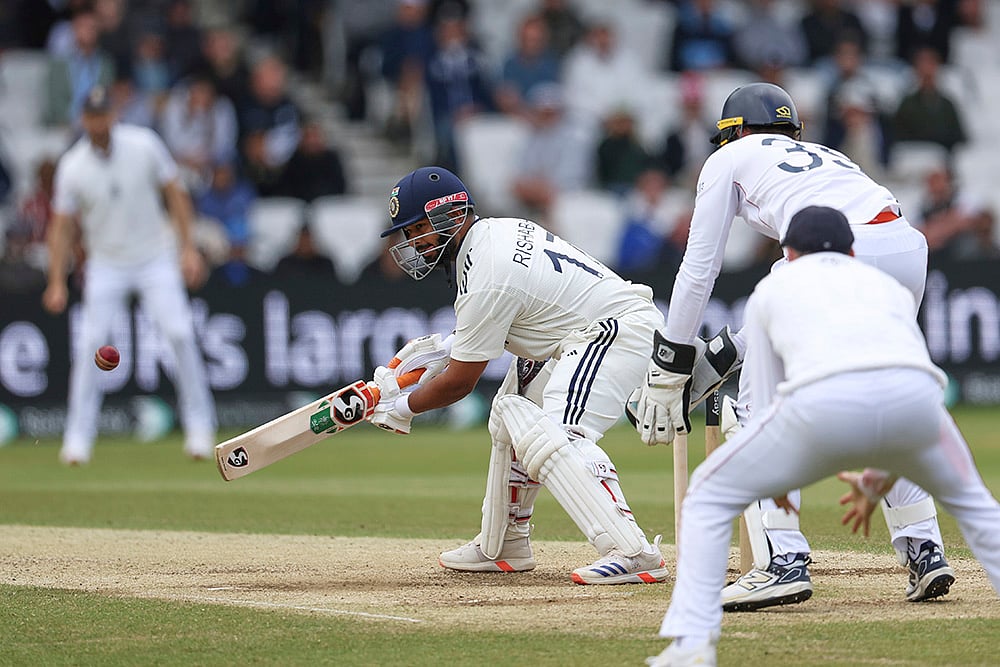 India vs England cricket Test series 1st Test day 4 at Headingley, Leeds: Rishabh Pant