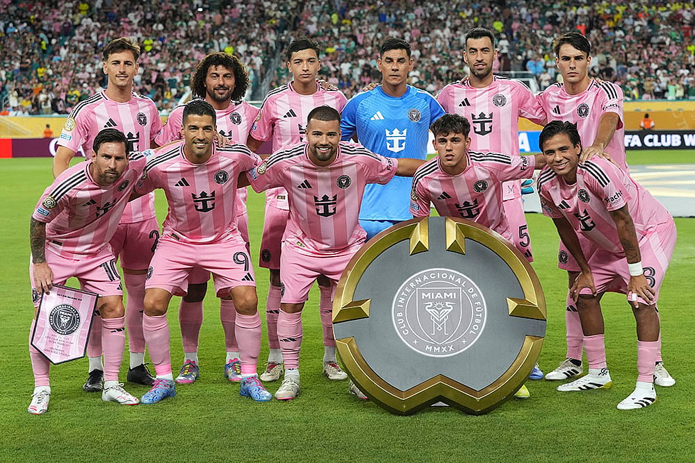 Fifa Club world cup 2025 Group A match Inter miami vs Palmeiras in Florida group photo