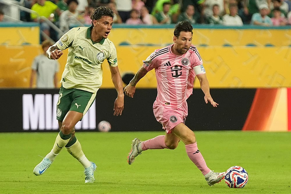 Fifa Club world cup 2025 Group A match Inter miami vs Palmeiras in Florida_Lionel Messi 