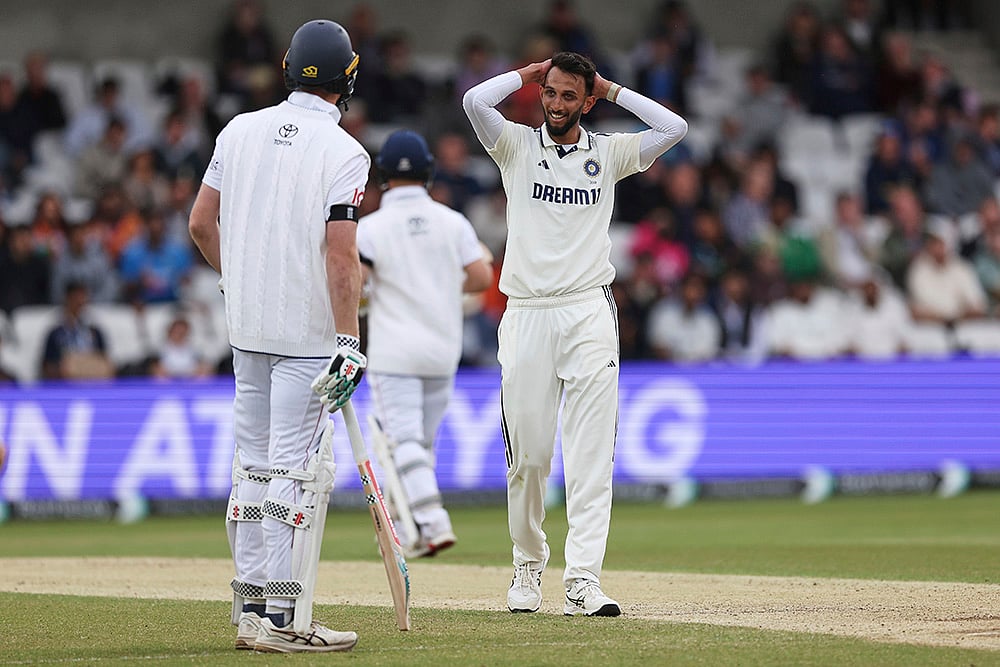 IND vs ENG 1st test match day 5 Cricket photos from Headingley_Prasidh Krishna