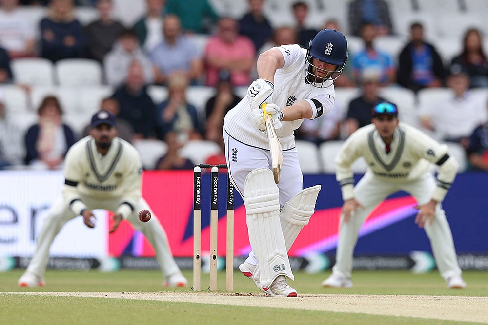 | Photo: AP/Scott Heppell : India vs England Cricket, 1st Test Day 5