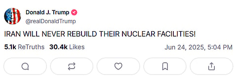 Donald Trump on Truth Social
