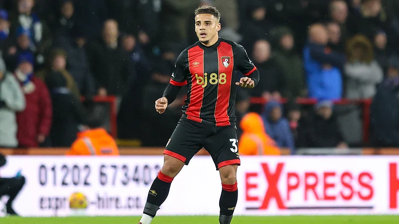 Max Aarons pictured in action for Bournemouth