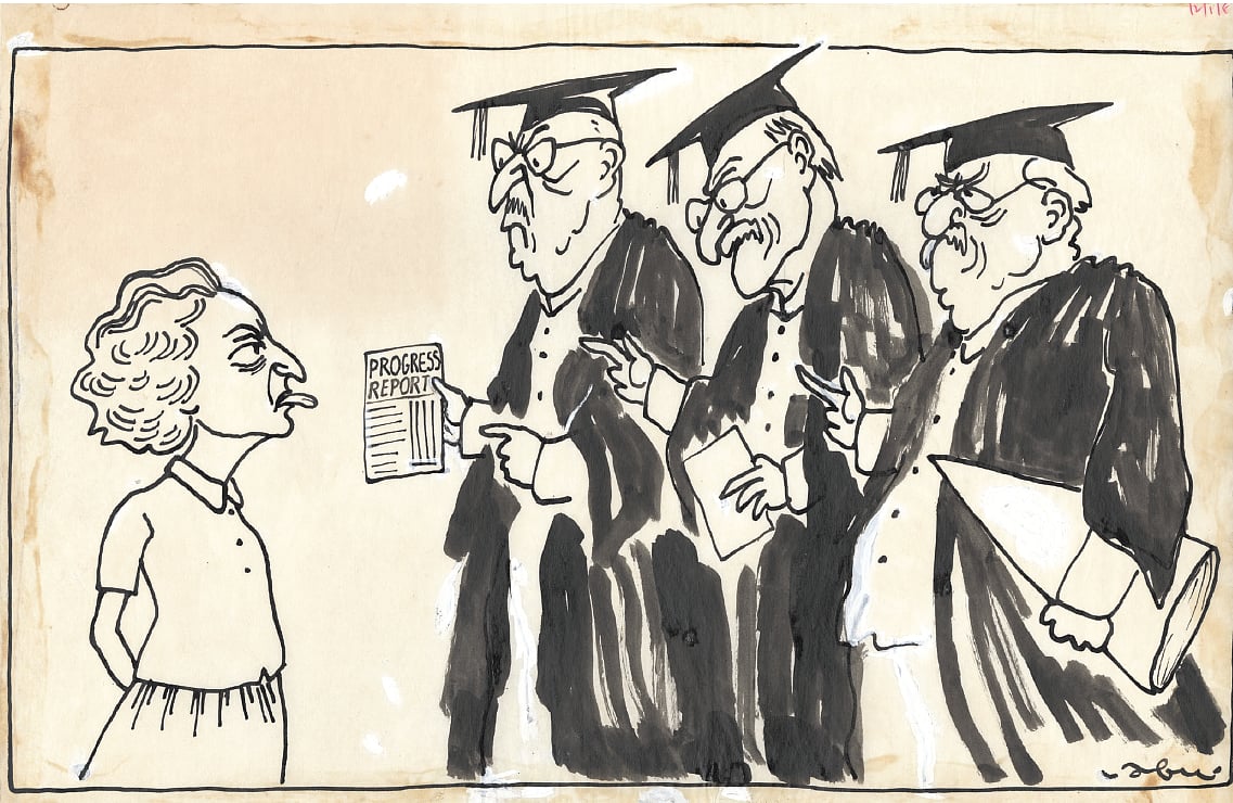 Known for his witty jabs at Prime Minister Indira Gandhi, Abu Abrahams cartoons documented an era 