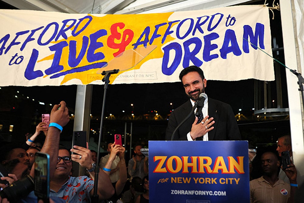 | Photo: Michael M. Santiago/Getty Images : Zohran Mamdani