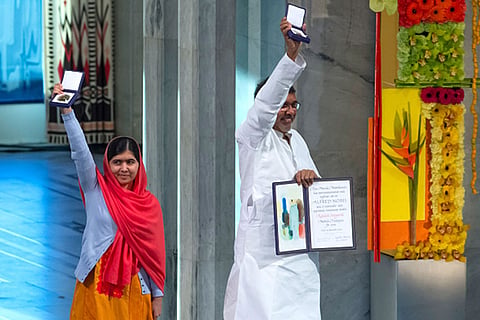 Malala Yousafzai and Kailash Satyarthi