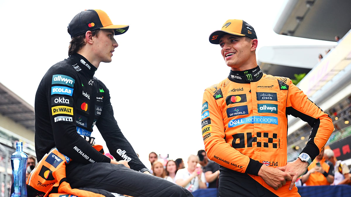 McLaren's Lando Norris and Oscar Piastri.