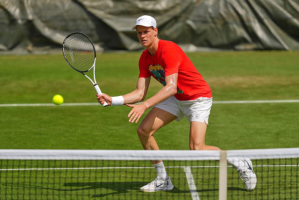 Britain Tennis Wimbledon 2025  practice session: Jannik Sinner 