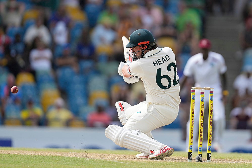 West Indies Vs Australia 1st Test Cricket Day 1 in Barbados_Travis Head 