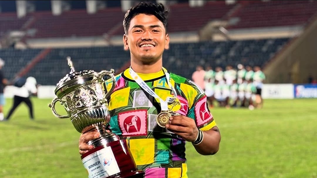 Arpan Chhetri was a member of the victorious Bengal team that clinched the 12th Rugby National Championship. - Instagram/Arpan Chhetri