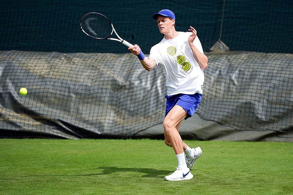 Britain Tennis Wimbledon 2025  practice session: Jannik Sinner