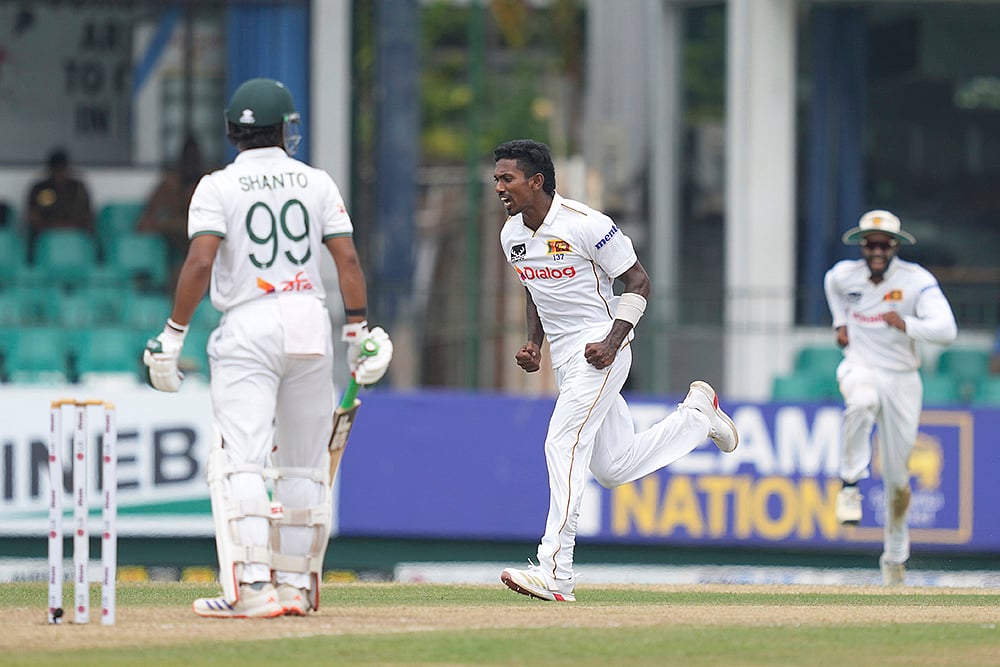 Sri Lanka Vs Bangladesh, 2nd Test Cricket Day 1 in Colombo_Vishwa Fernando 