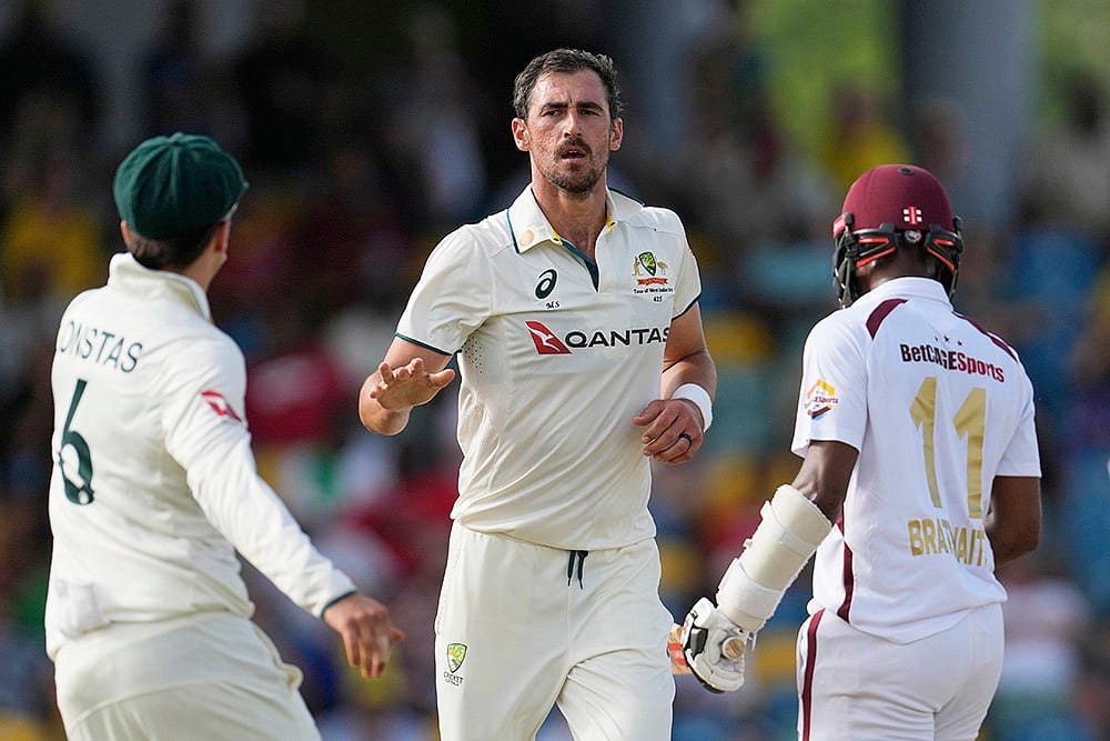 West Indies Vs Australia 1st Test Cricket Day 1 in Barbados_Mitchell Starc