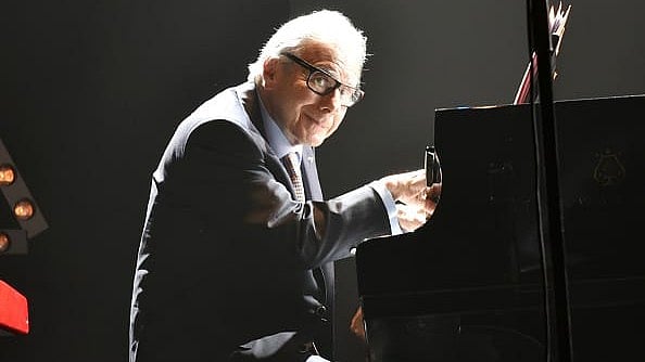 (Photo by Foc Kan/WireImage) : Composer Lalo Schifrin performs during the Tribute to Lalo Schifrin Concert at Palais des Congres as part of "Cinema Et Musique De Film 2016" 3rd Festival At La Baule : Day Four on November 12, 2016 in La Baule, France