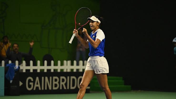 Photo: X | All India Tennis Association : Indian tennis player Shrivalli Bhamidipaty.
