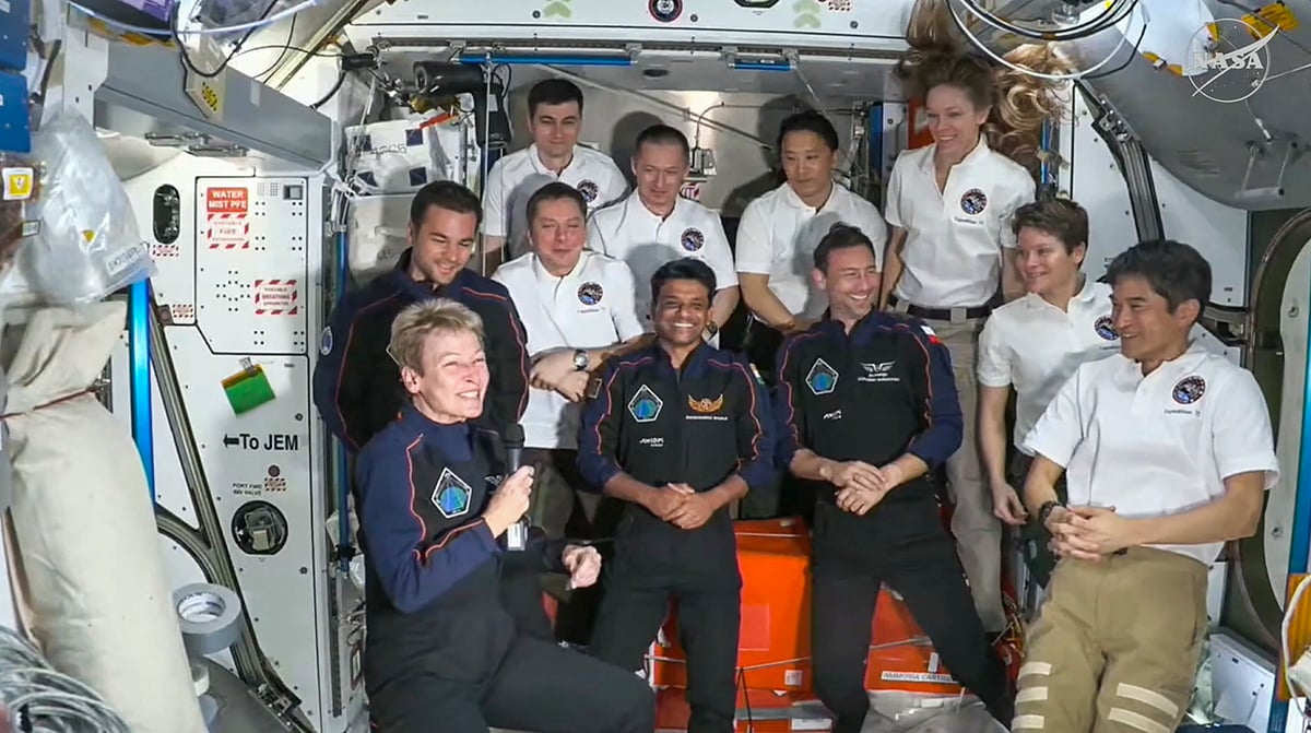 PTI : Shubhanshu Shukla, 3 other astronauts at International Space Station