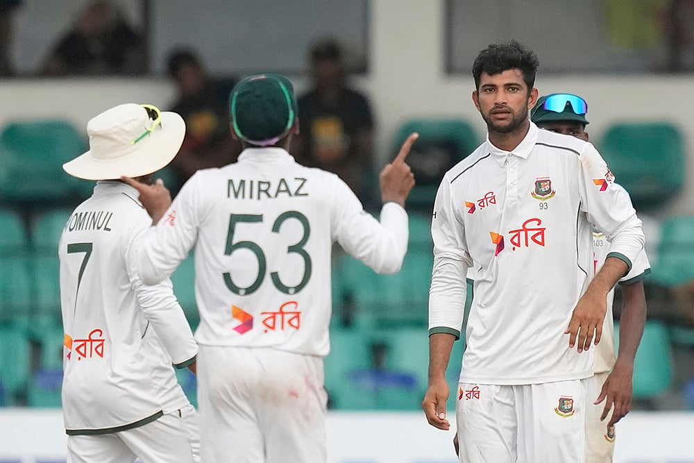 | Photo: AP/Eranga Jayawardena : Sri Lanka Vs Bangladesh, 2nd Test Day 2