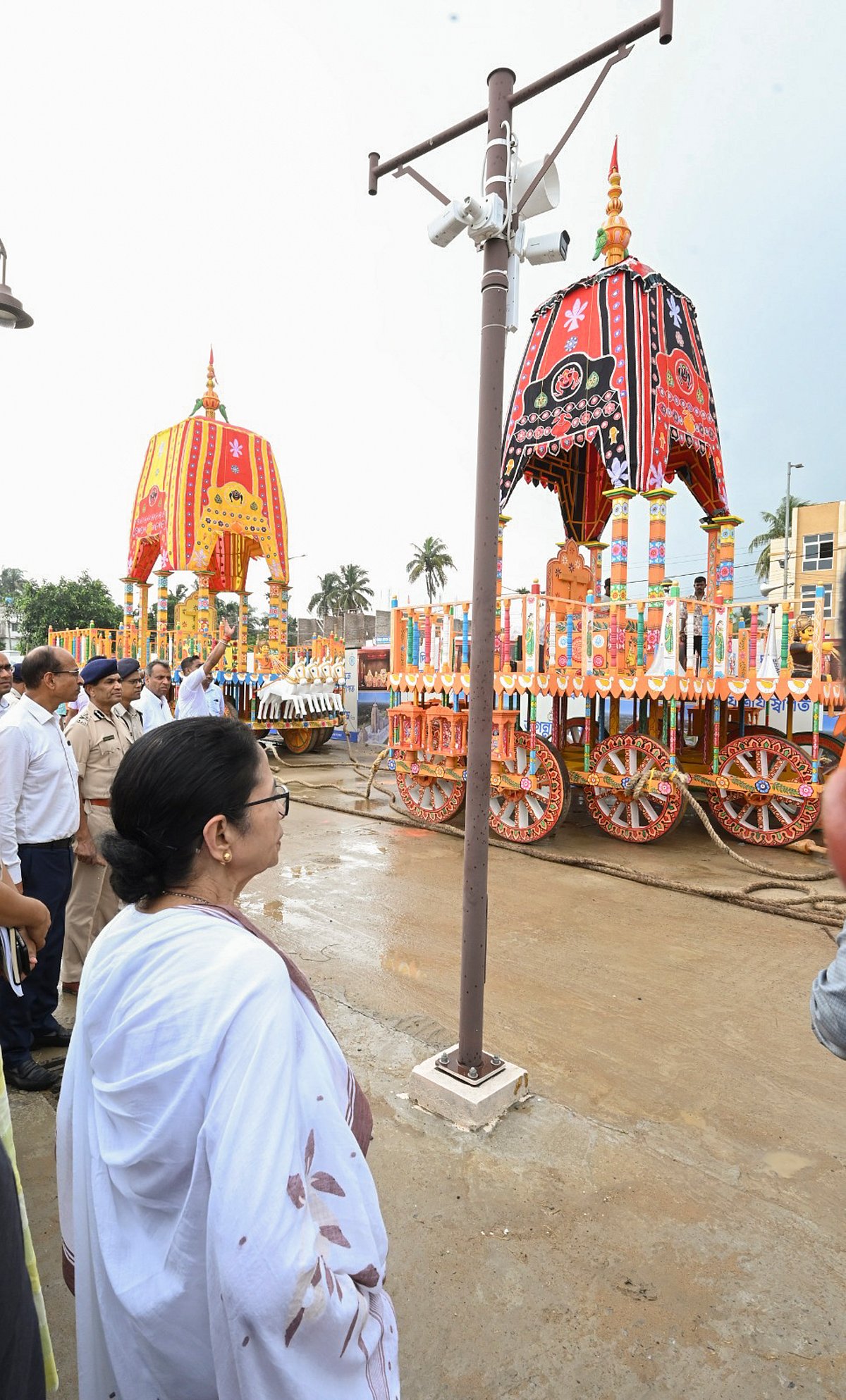 The Jagannath temple and the Digha Rath Yatra have emerged as the second religious spectacle of Mamata Banerjee's creation.  - PTI-