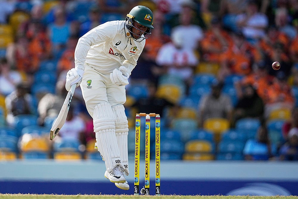 Australia tour of West Indies, WI vs AUS 1st Test Day 2 in Barbados: Usman Khawaja