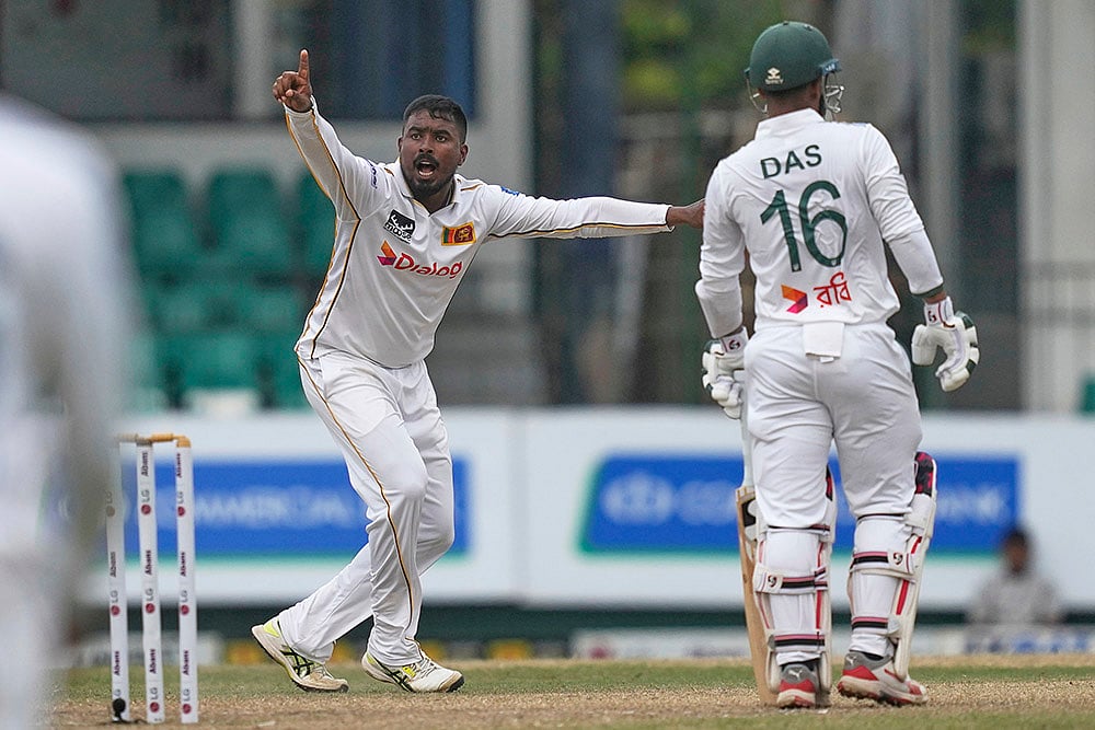 | Photo: AP/Eranga Jayawardena : Sri Lanka vs Bangladesh 2nd Test Day 3