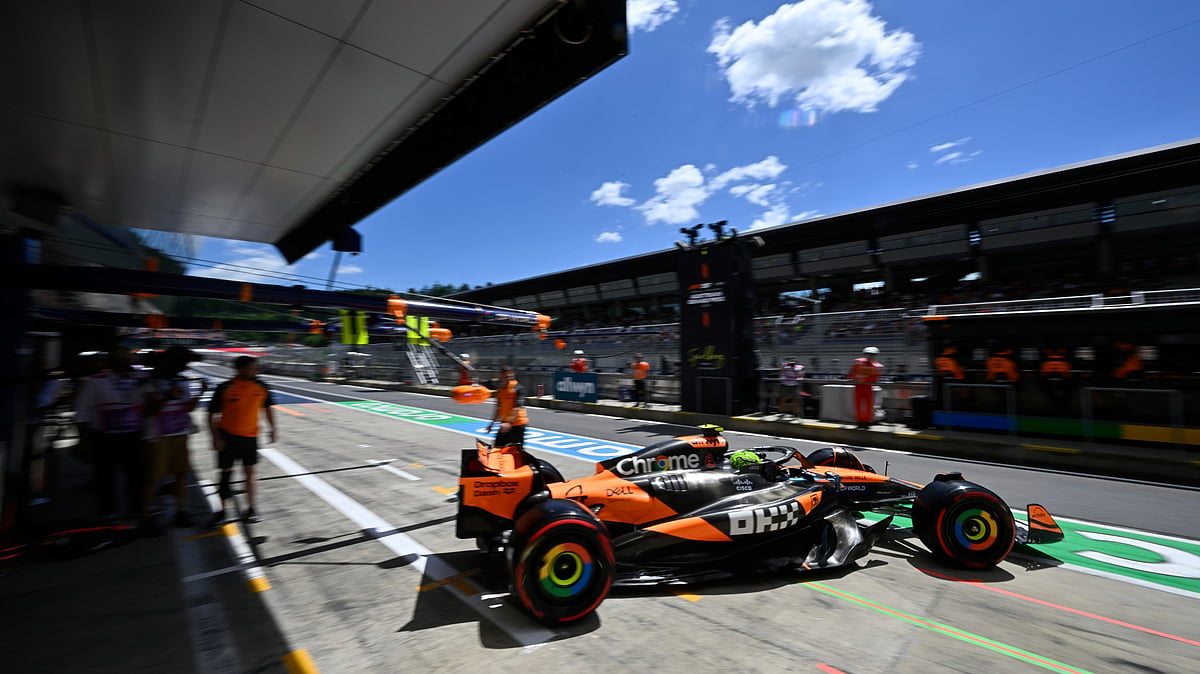 Austrian GP Quali LIVE Updates, F1 2025: McLaren driver Lando Norris of Britain exits the pit lane during the third free practice at the Red Bull Ring racetrack, ahead of the Austrian Formula One Grand Prix in Spielberg, Austria, Saturday, June 28, 2025. 