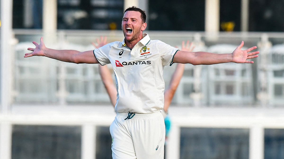 Josh Hazlewood took five wickets in Barbados