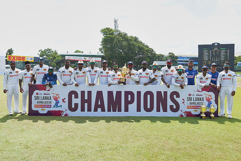 | Photo: AP/Eranga Jayawardena : Sri Lanka vs Bangladesh, 2nd Test, day 4 