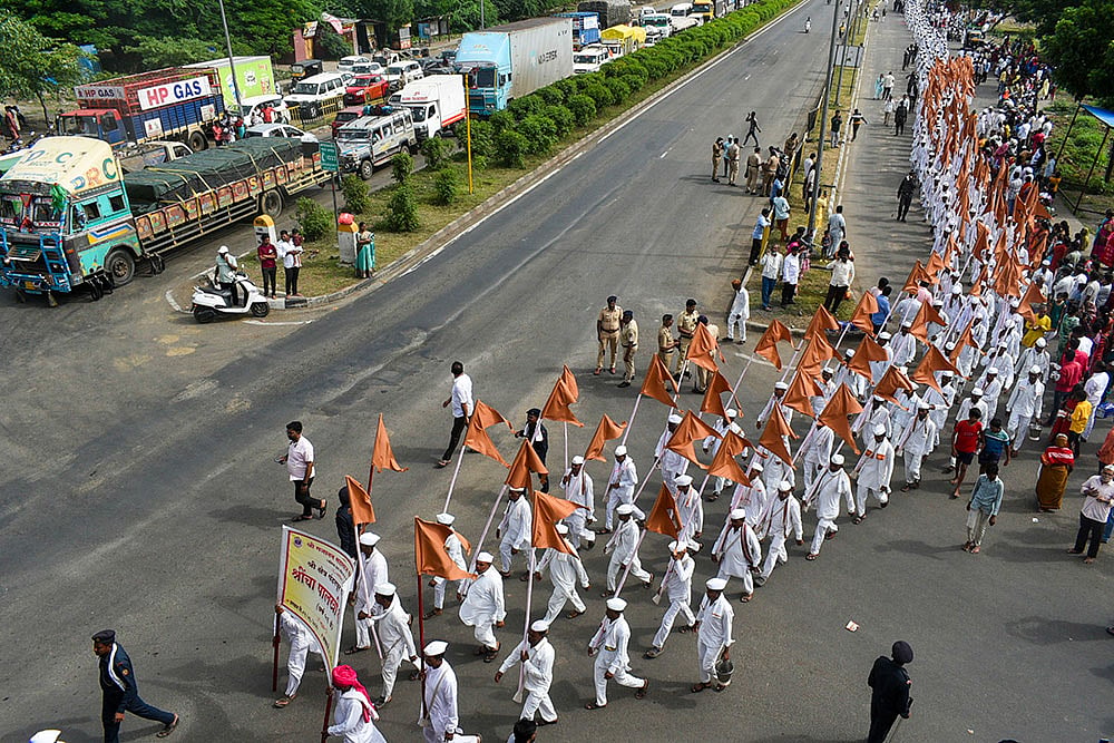 Palkhi of Gajanan Maharaj of Shegaon in Solapur
