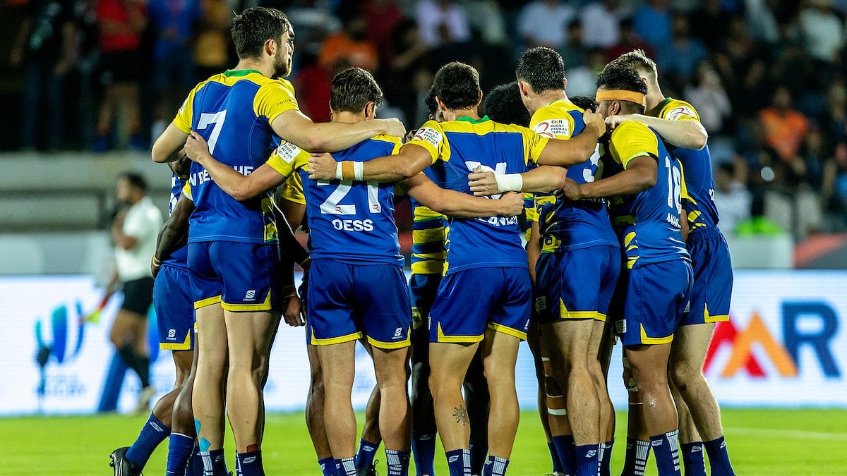 | Photo: Rugby Premier League : Chennai Bulls vs Delhi Redz, Rugby Premier League 2025 Final: Chennai Bulls squad photo.