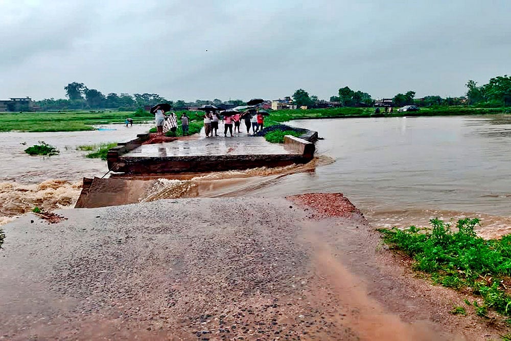 Heavy rainfall in Latehar