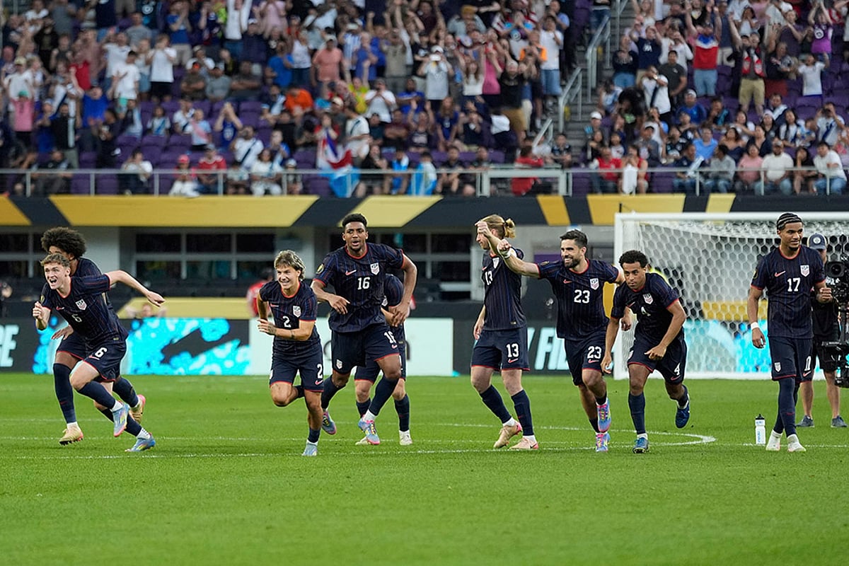 CONCACAF Gold Cup 2025 Quarter-final match Costa Rica vs US in Minneapolis