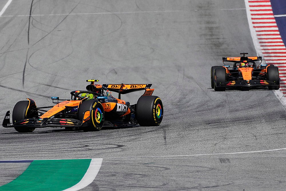 Formula 1 2025 Austrian Grand Prix auto race in Spielberg_McLaren driver Lando Norris 